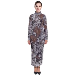 Floral Surface Print Design Turtleneck Maxi Dress by dflcprintsclothing