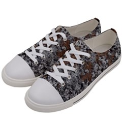 Floral Surface Print Design Women s Low Top Canvas Sneakers by dflcprintsclothing