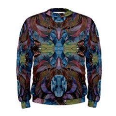 Marbled Confetti Symmetry Men s Sweatshirt by kaleidomarblingart