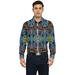 Marbled Confetti Symmetry Men s Long Sleeve  Shirt by kaleidomarblingart