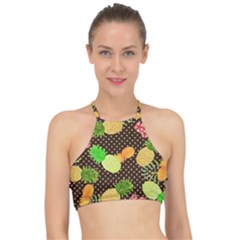 Pinapple Fun Racer Front Bikini Top