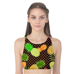 Troipcal Pineapple Fun Tank Bikini Top by PaperDesignNest