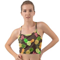 Troipcal Pineapple Fun Mini Tank Bikini Top by PaperDesignNest