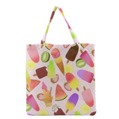 Ice Cream Pink Grocery Tote Bag