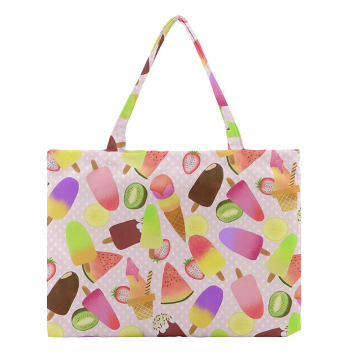 Ice Cream Pink Medium Tote Bag