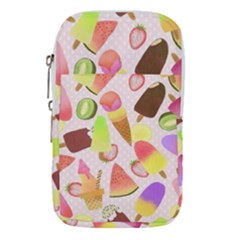 Ice Cream Pink Waist Pouch (large) by PaperDesignNest