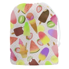 Ice Cream Pink Drawstring Pouch (3XL)