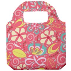 Whimsy Floral Pattern  Foldable Grocery Recycle Bag