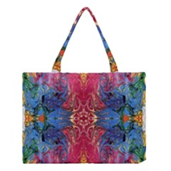 Firey Repeats I Medium Tote Bag by kaleidomarblingart