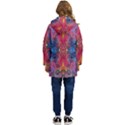 Firey Repeats I Kid s Hooded Longline Puffer Jacket View4