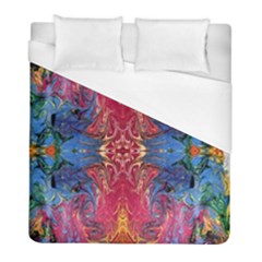 Firey Repeats I Duvet Cover (full/ Double Size) by kaleidomarblingart