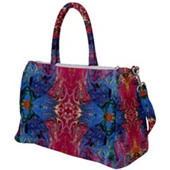 Firey Repeats I Duffel Travel Bag by kaleidomarblingart