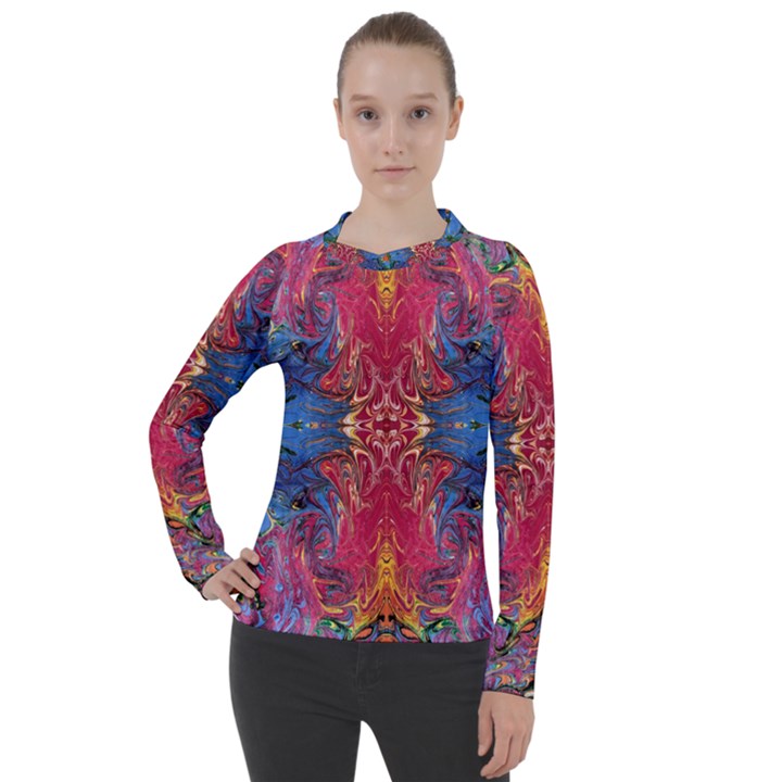 Firey Repeats I Women s Pique Long Sleeve Tee