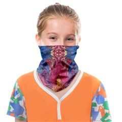 Firey Repeats I Face Covering Bandana (kids) by kaleidomarblingart