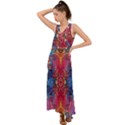 Firey Repeats I V-Neck Chiffon Maxi Dress View1