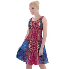 Firey Repeats I Knee Length Skater Dress