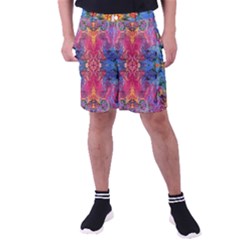 Firey Repeats I Men s Pocket Shorts by kaleidomarblingart