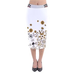 Im Fourth Dimension Xiglute Velvet Midi Pencil Skirt by imanmulyana