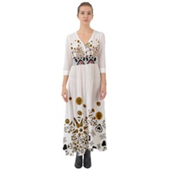 Im Fourth Dimension Xiglute Button Up Boho Maxi Dress