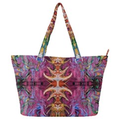 Firey Repeats Iv Full Print Shoulder Bag by kaleidomarblingart