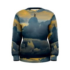 Bird Flying Over Stormy Sky Women s Sweatshirt