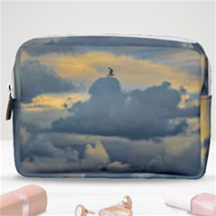 Bird Flying Over Stormy Sky Make Up Pouch (medium) by dflcprintsclothing