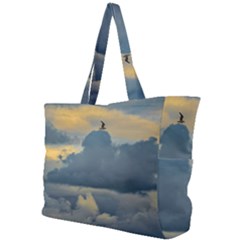 Bird Flying Over Stormy Sky Simple Shoulder Bag by dflcprintsclothing