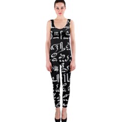 Sanscrit Pattern Design One Piece Catsuit by dflcprintsclothing