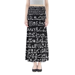 Sanscrit Pattern Design Full Length Maxi Skirt by dflcprintsclothing