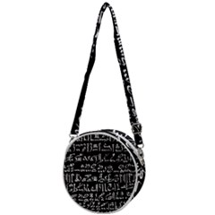 Sanscrit Pattern Design Crossbody Circle Bag