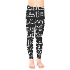 Sanscrit Pattern Design Kids  Classic Winter Leggings