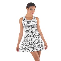 Sanscrit Pattern Design Cotton Racerback Dress