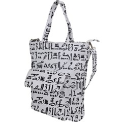 Sanscrit Pattern Design Shoulder Tote Bag by dflcprintsclothing