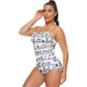 Sanscrit Pattern Design Retro Full Coverage Swimsuit View2