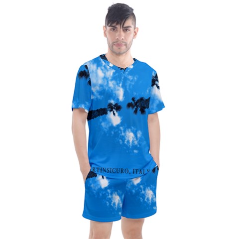 Trees & Sky In Martinsicuro, Italy  Men s Mesh Tee And Shorts Set by ConteMonfrey