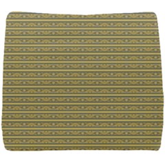 Golden Striped Decorative Pattern Seat Cushion by dflcprintsclothing