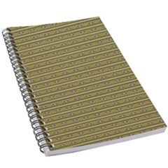 Golden Striped Decorative Pattern 5 5  X 8 5  Notebook