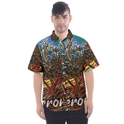 Colorful Verona Olive Tree Men s Short Sleeve Shirt by ConteMonfrey