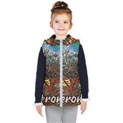 Colorful Verona Olive Tree Kids  Hooded Puffer Vest by ConteMonfrey