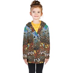 Colorful Verona Olive Tree Kids  Double Breasted Button Coat by ConteMonfrey