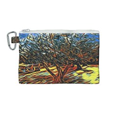 Colorful Verona Olive Tree Canvas Cosmetic Bag (medium) by ConteMonfrey