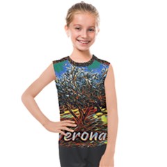 Colorful Verona Olive Tree Kids  Mesh Tank Top by ConteMonfrey