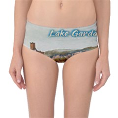 Malcesine Castle On Lake Garda Mid-waist Bikini Bottoms by ConteMonfrey