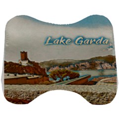 Malcesine Castle On Lake Garda Head Support Cushion by ConteMonfrey