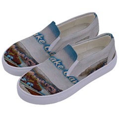 Malcesine Castle On Lake Garda Kids  Canvas Slip Ons by ConteMonfrey