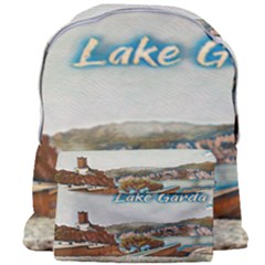 Malcesine Castle On Lake Garda Giant Full Print Backpack by ConteMonfrey