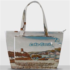 Malcesine Castle On Lake Garda Back Pocket Shoulder Bag  by ConteMonfrey