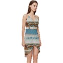 Malcesine Castle On Lake Garda Wrap Frill Dress View3