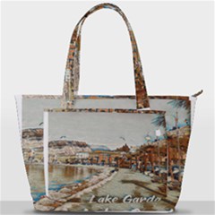 Birds And People On Lake Garda Back Pocket Shoulder Bag  by ConteMonfrey