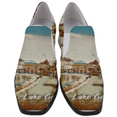 Birds And People On Lake Garda Women Slip On Heel Loafers by ConteMonfrey